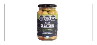 [ASAO-0054] ACEITUNAS RELLENAS CON MORRON 300G - Casa de la Torre