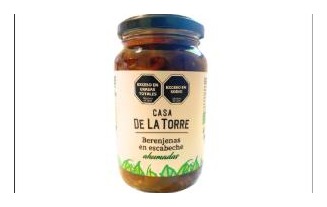 BERENJENAS EN ESCABECHE AHUMADA 300G - Casa de la Torre
