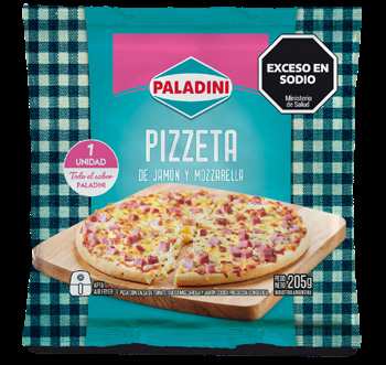 [PAL-121] Pizzeta Jamon y Mozzarella 205g Envasado - Paladini