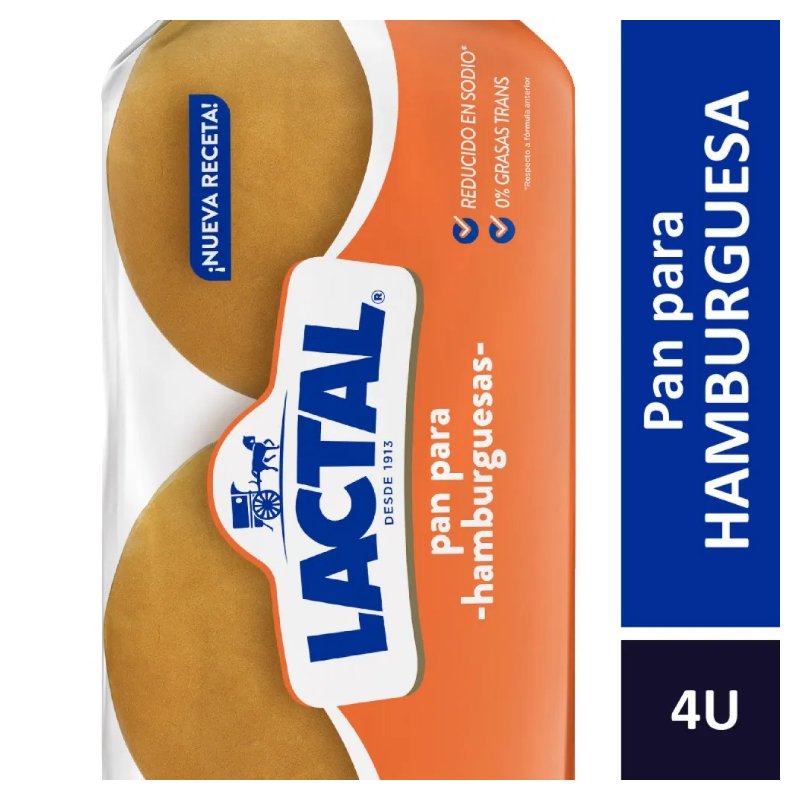 [EST-028] Pan para Hamburguesa 4x210g - Lactal