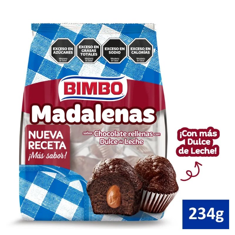 [EST-043] Madalenas Chocolate con Dulce de Leche 190g - Bimbo