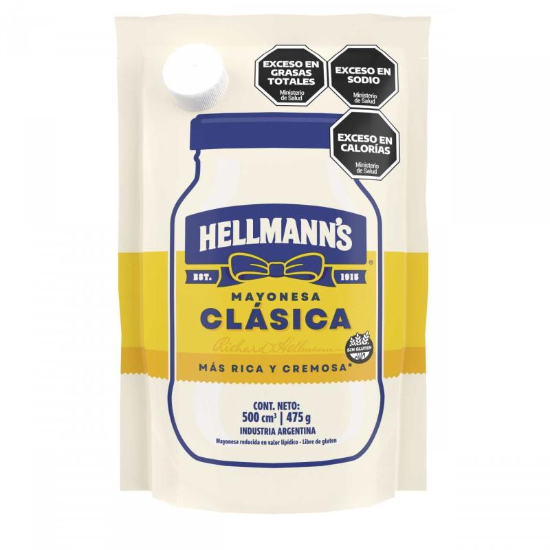 Mayonesa Hellmanns Clasica Doypack 475g