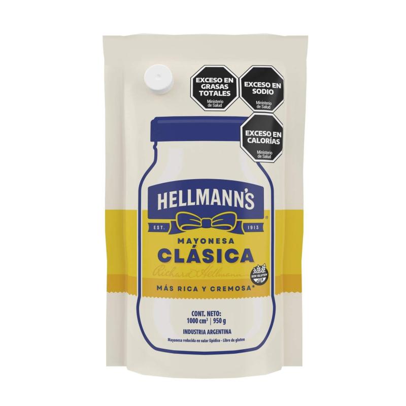 Mayonesa Hellmanns Clasica Doypack 950g
