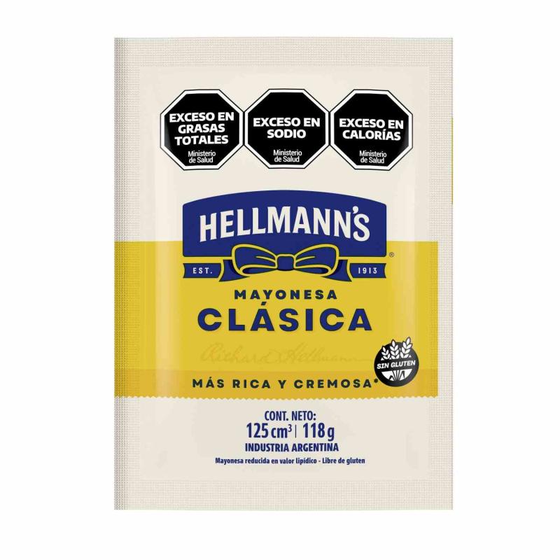 Mayonesa Hellmanns Clasica Sachet 118g