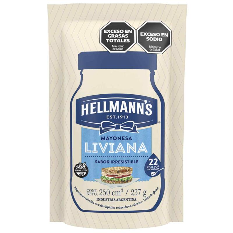 Mayonesa Hellmanns Light Doypack 237g