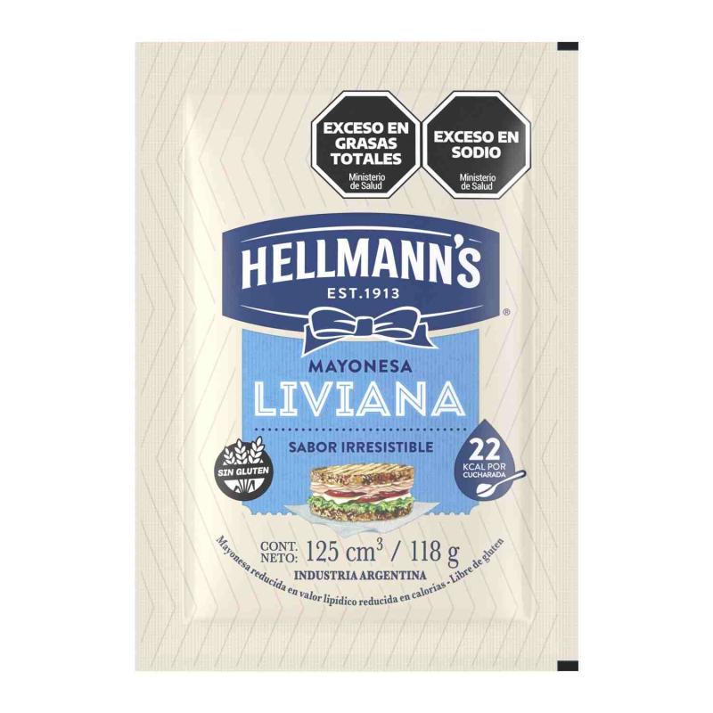 Mayonesa Hellmanns Light Sachet 118g