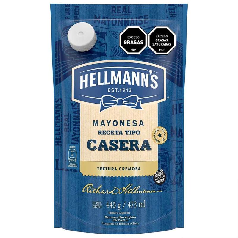 Mayonesa Hellmanns Tipo Casera Doypack 445g