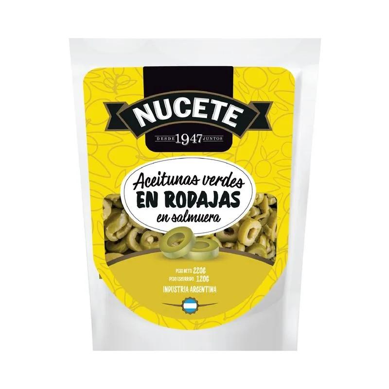 Aceituna Nucete Verde Rodajas Doypack 220g